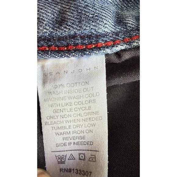 Mens 42/30 Sean John Hamilton Relaxed Tapered Designer Jeans Size 42 X 30 - Picture 9 of 9